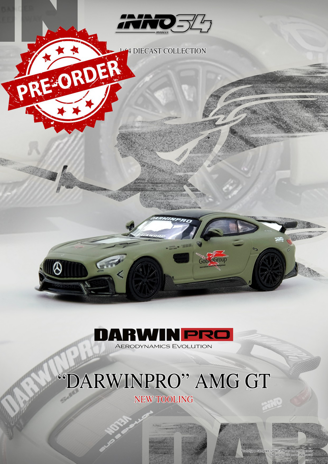 (Pre-order) INNO64 1/64 DARWIN PRO AMG GT Diecast Model Car
