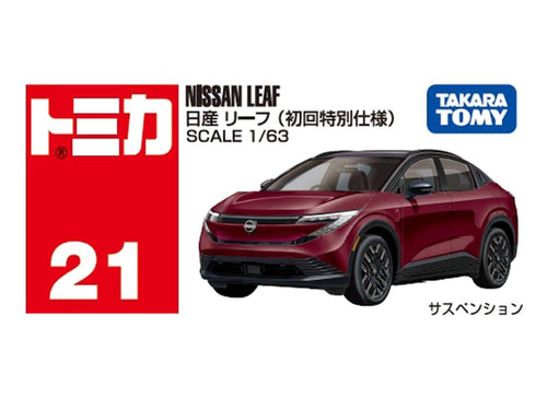 Load image into Gallery viewer, Takara Tomy Tomica Die-cast Car Scale 1/63 - NO.021 Nissan Leaf (1st)
