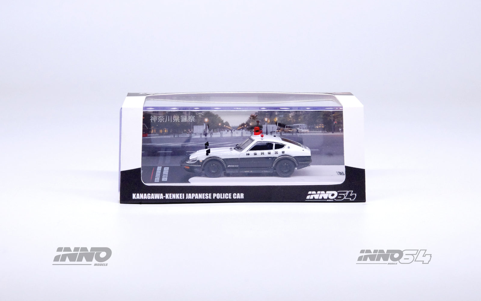 INNO64 1/64 Die-Cast NISSAN FAIRLADY 240ZG (HS30) JAPANESE POLICE CAR