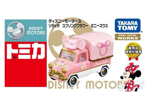 Load image into Gallery viewer, Takara Tomy Tomica Disney Motors Soratta Spring Flower Minnie SEJ Diecast Car
