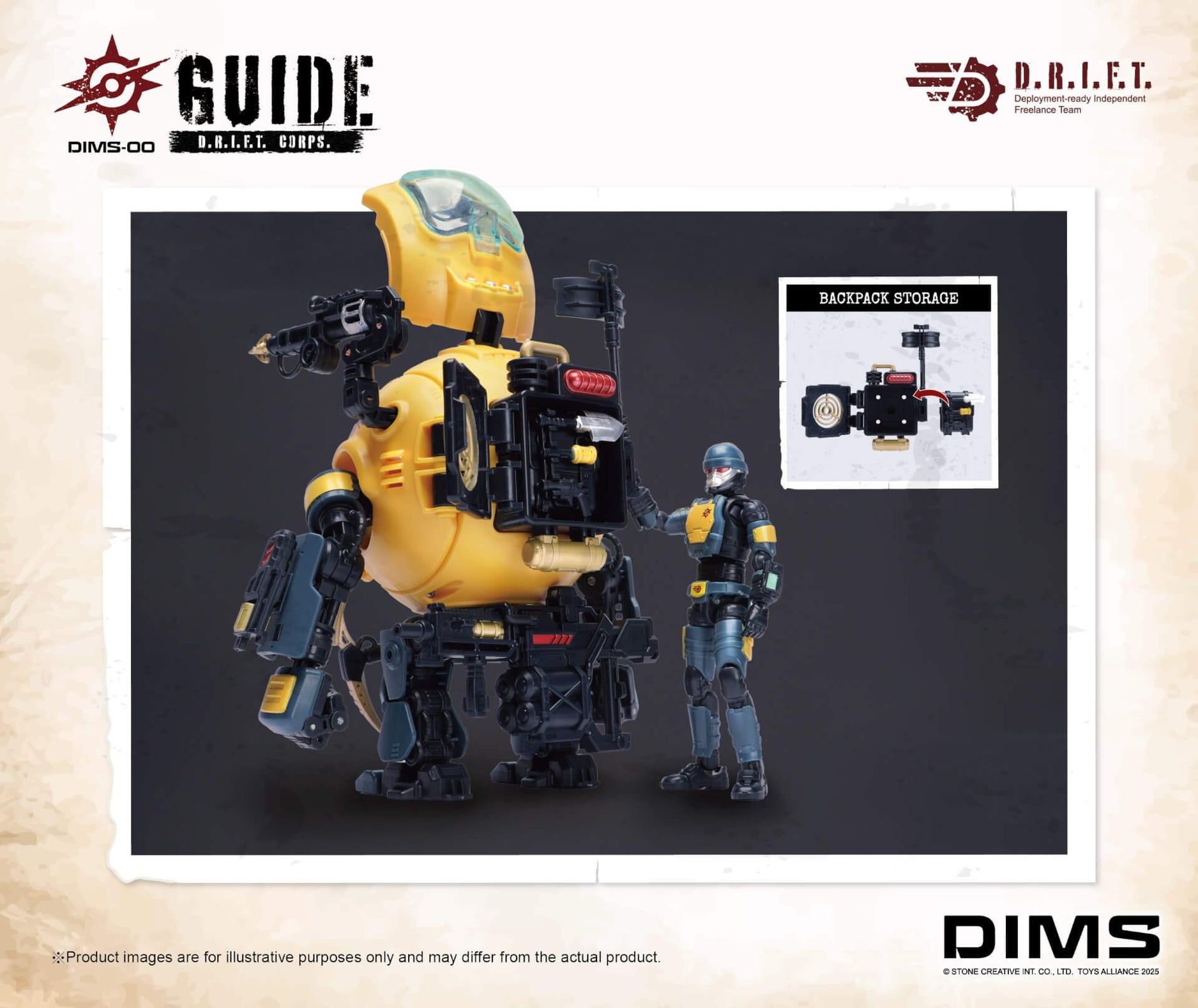 Toys Alliances DIMS-00 1/18 D.R.I.F.T. GUIDE Action Figure Set