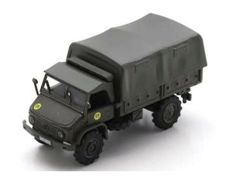 Load image into Gallery viewer, Schuco 1/87 Die-Cast Unimog S404 German Army Model Car
