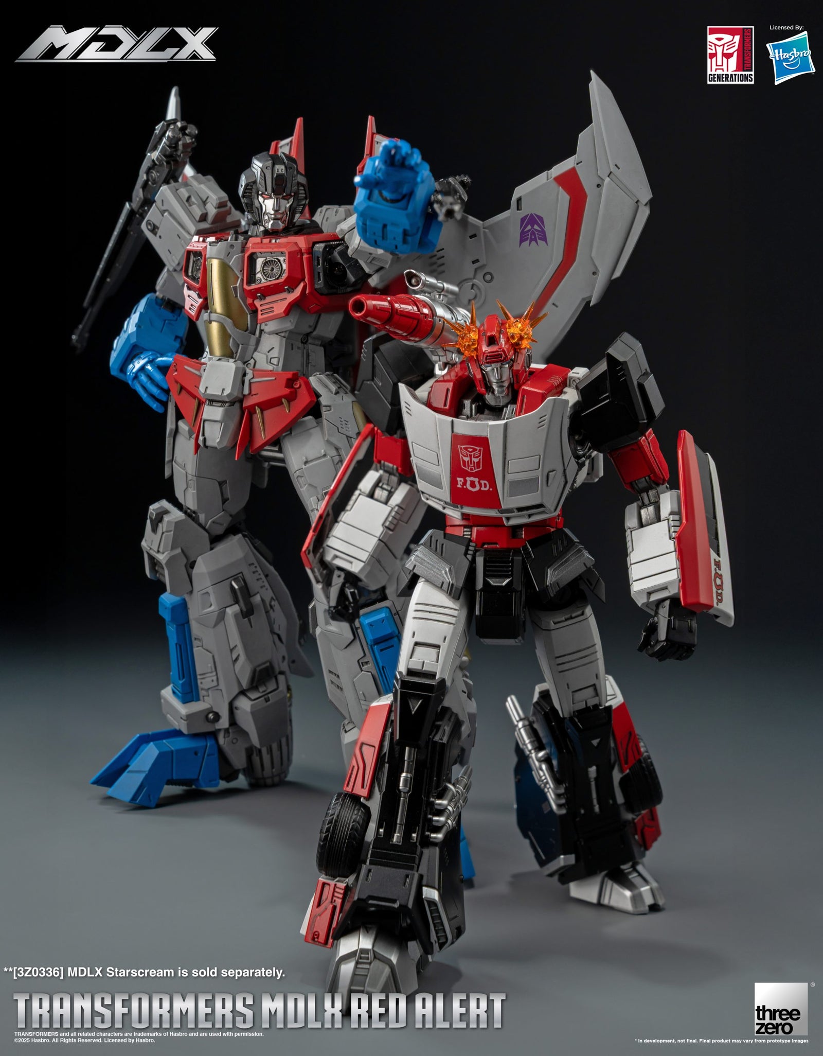 Threezero Transformers MDLX Red Alert Action Figure 20cm