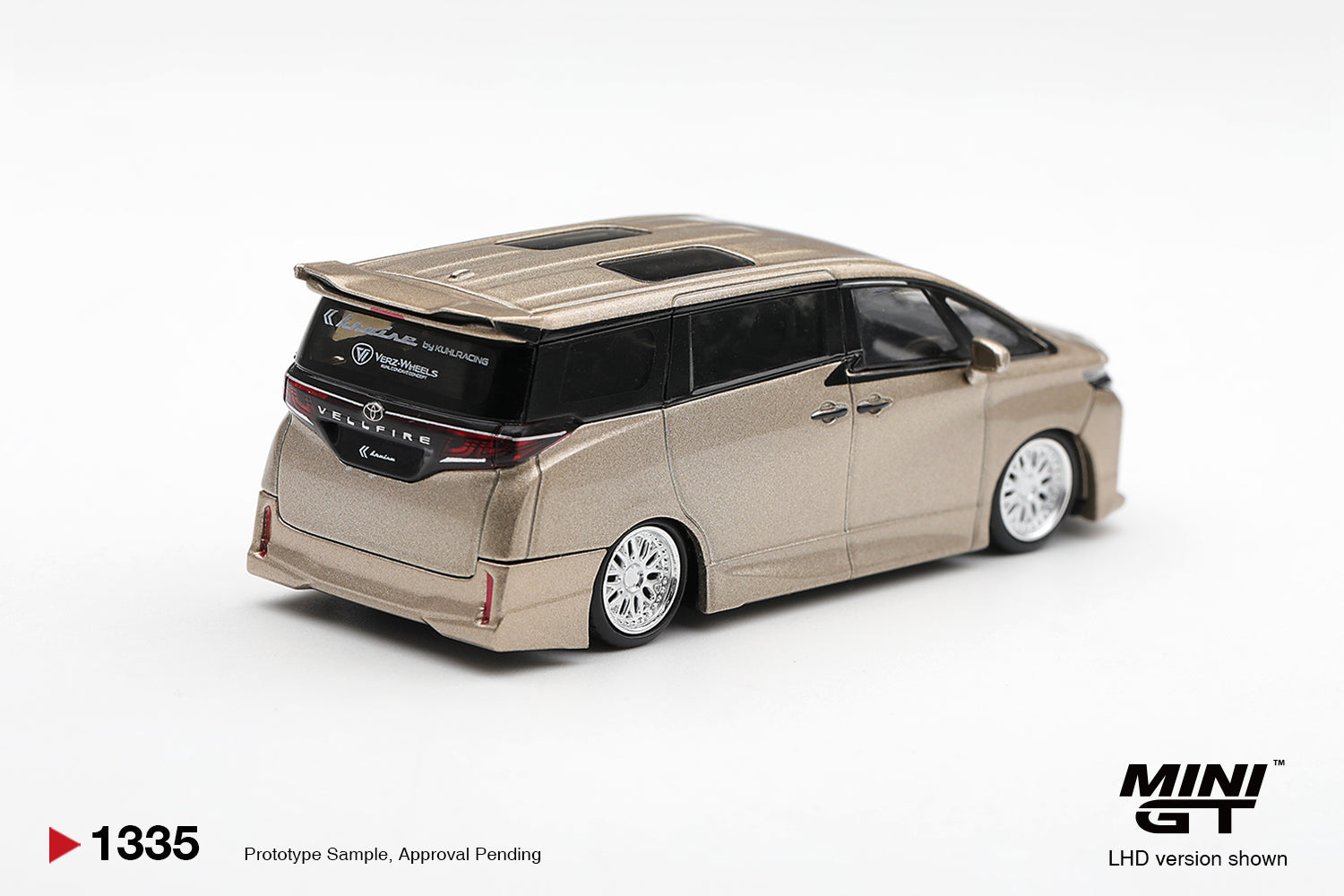 (Pre-order) Mini GT 1/64 #1335 Toyota Vellfire 40 KUHL Gold Metallic LHD Diecast