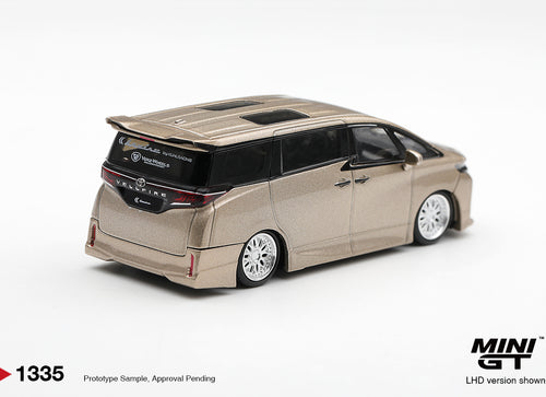 Load image into Gallery viewer, (Pre-order) Mini GT 1/64 #1335 Toyota Vellfire 40 KUHL Gold Metallic LHD Diecast
