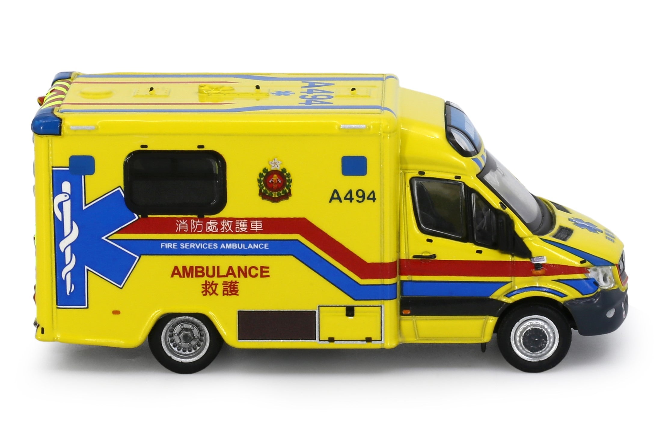 Tiny City Die-cast Model Car - MERCEDES-BENZ Sprinter FL HKFSD Ambulance (A294)