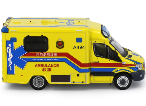 Load image into Gallery viewer, Tiny City Die-cast Model Car - MERCEDES-BENZ Sprinter FL HKFSD Ambulance (A294)
