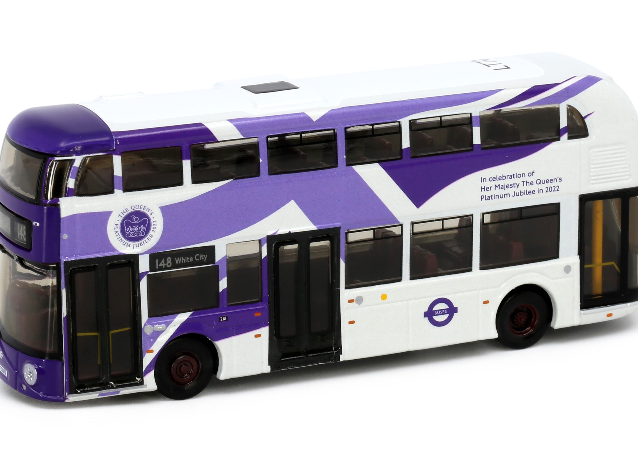 Tiny City Diecast UK22 - New Routemaster The Queen's Platinum Jubilee