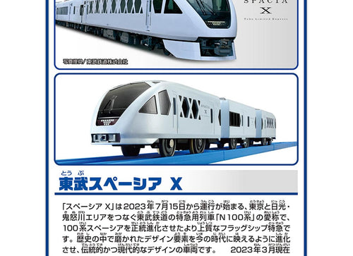 Load image into Gallery viewer, Takara Tomy Plarail S-36 Tobu Spacia X Motorized Toy Train
