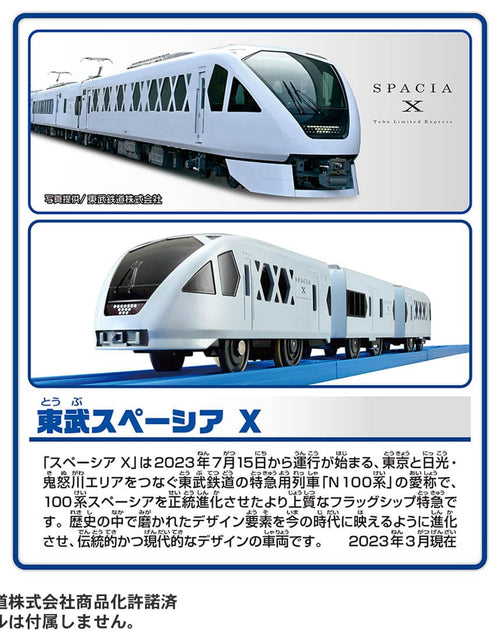 Load image into Gallery viewer, Takara Tomy Plarail S-36 Tobu Spacia X Motorized Toy Train
