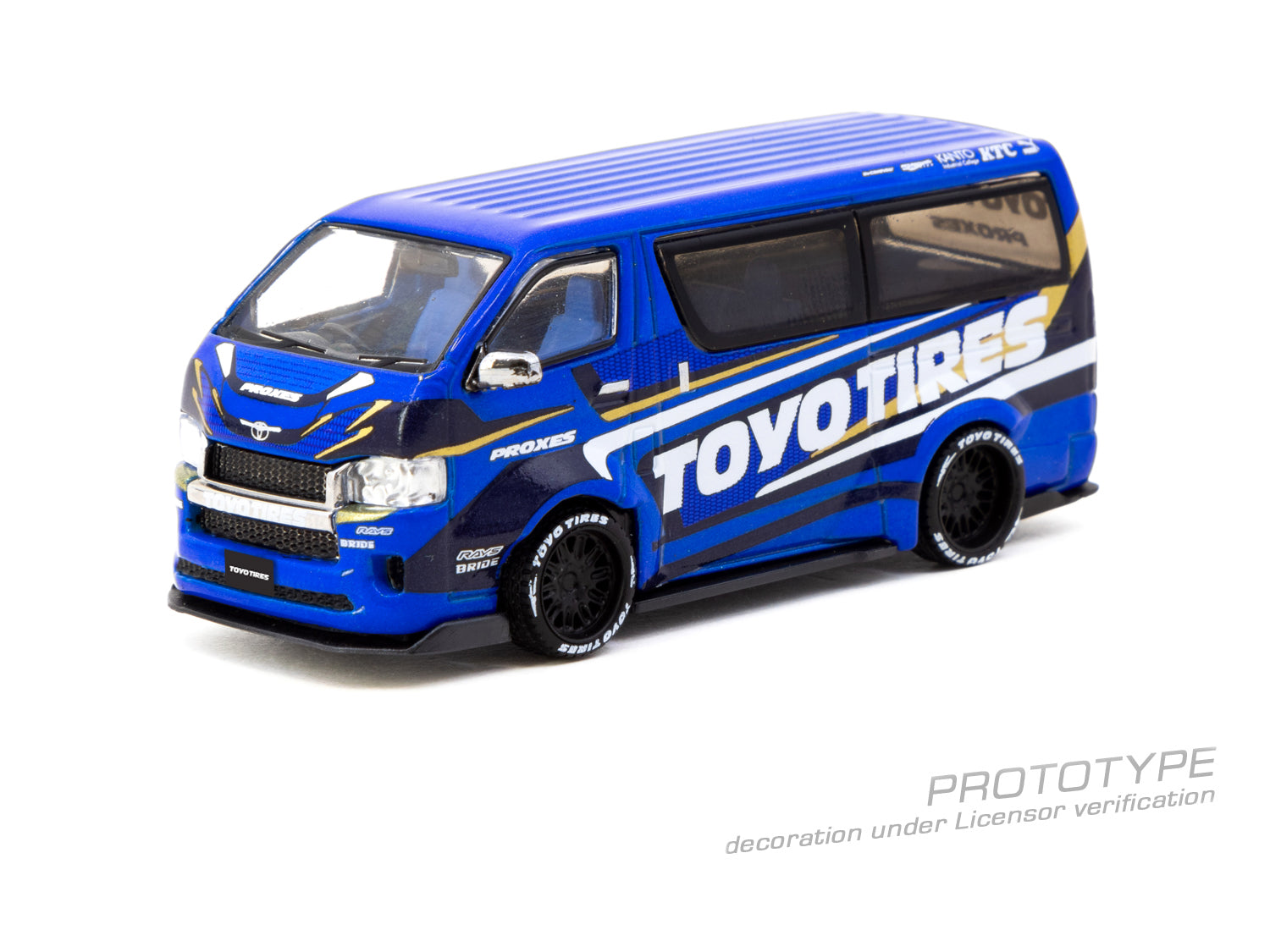 Tarmac Works 1/64 Toyota Hiace Widebody Toyo Tires Model Truck