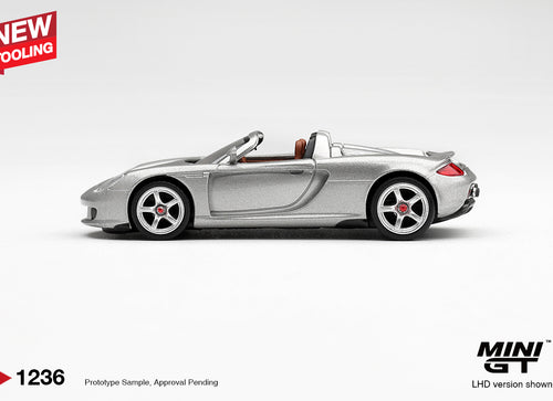 Load image into Gallery viewer, (Pre-order) Mini GT 1/64 #1236 Porsche Carrera GT GT Silver LHD
