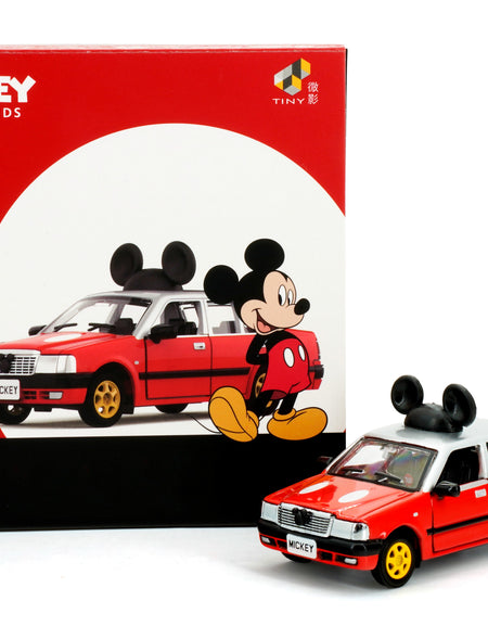TINY x Disney Vehicle - 1/72 Hong Kong Urban Taxi x Mickey Model Car