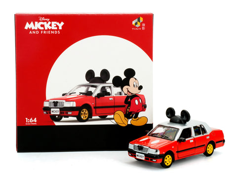 Load image into Gallery viewer, TINY x Disney Vehicle - 1/72 Hong Kong Urban Taxi x Mickey Model Car
