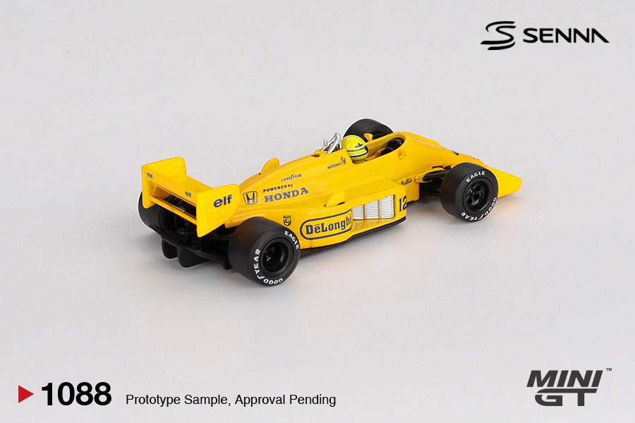 (Pre-order) MINI GT #1088 Lotus 99T 12 Ayrton Senna 1987 Monaco GrandPrix Winner