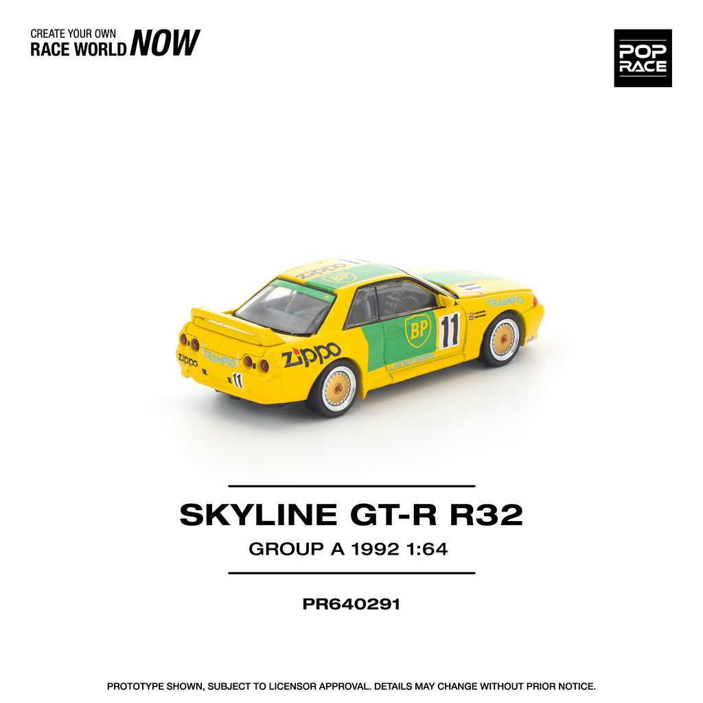 (Pre-order) POPRACE 1/64 GT-R R32 GROUP A 1992 Diecast Model Car