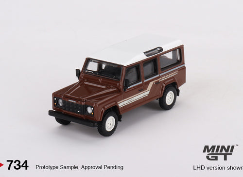 Load image into Gallery viewer, Mini GT #734 Land Rover Defender 110 1985 County Station Wagon RHD

