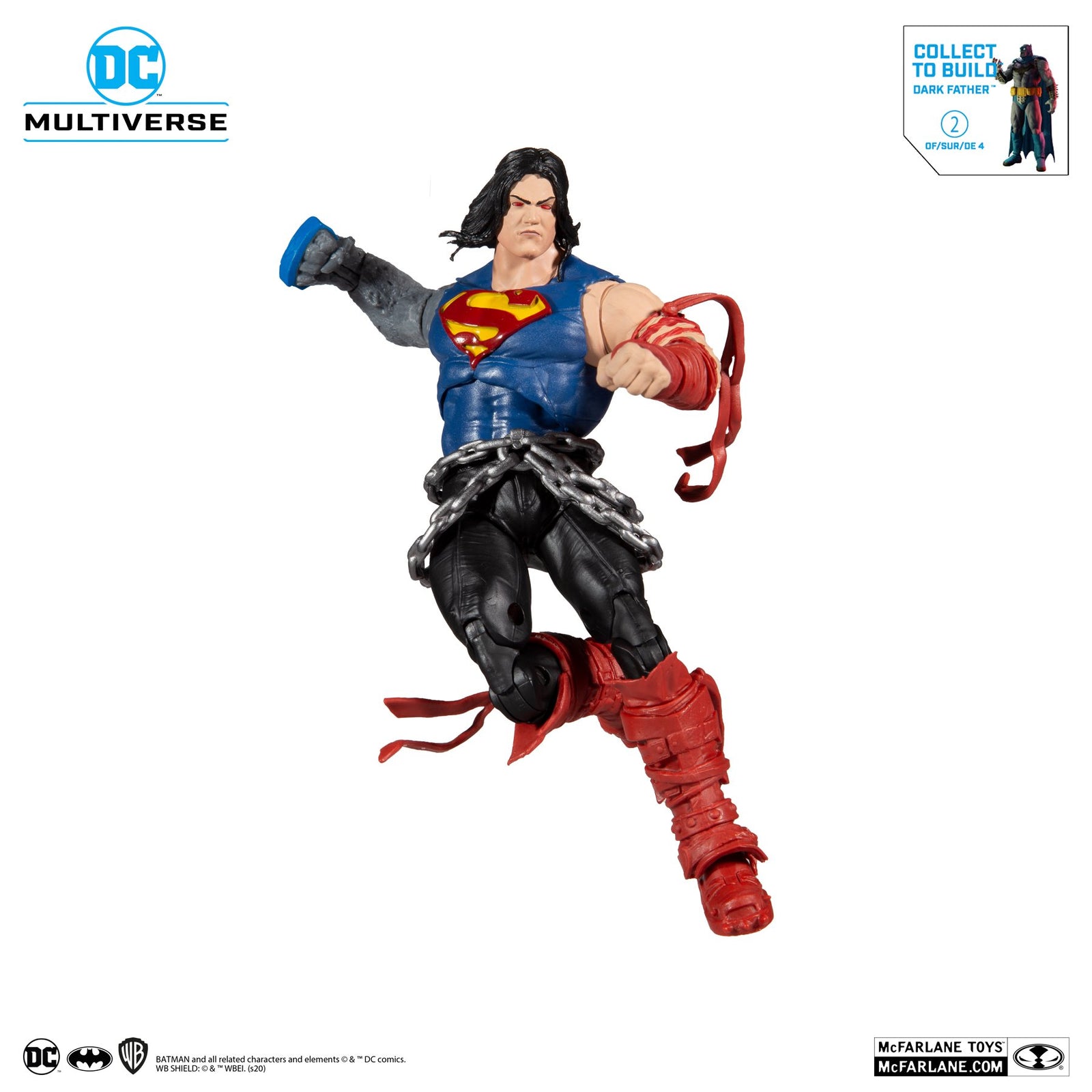 McFarlane Toy DC Death Metal Build-A (Dark Father.)- Superman  7' Action Figure