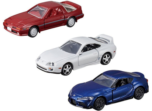Load image into Gallery viewer, Takara Tomy Tomica Toyota SUPRA 3 MODELS Collection Diecast Model Car Set
