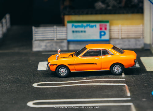 Load image into Gallery viewer, (Pre-order) Tarmac Works 1/64 Toyota Celica 1600GT TA22 Orange Diecast Model Car
