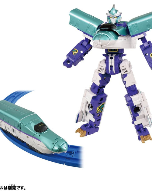Load image into Gallery viewer, Takara Tomy Plarail Shinkansen Deformation Robot SHINKALION CW H5 Hayabusa Dozer
