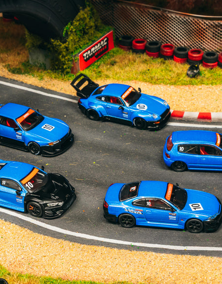 Tarmac Works 10th Anniversary Box Set 5 Model Cars+Trading Cards SET