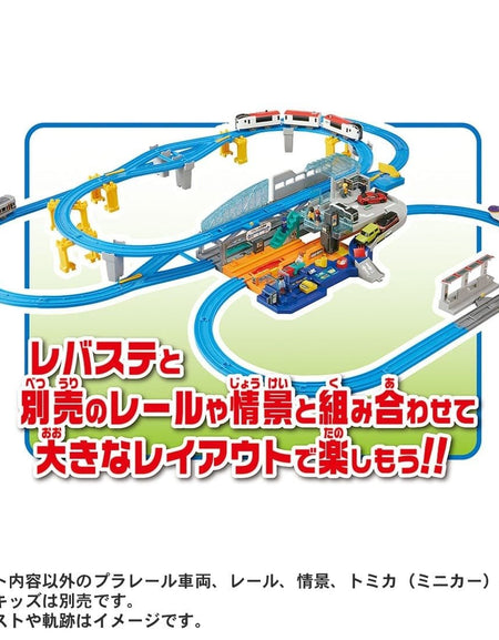 Takara Tomy Plarail Lever Action & Sound! Big Station Playset