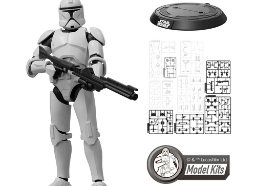 Load image into Gallery viewer, Blokees Star Wars Attack of the Clones Champion Class 07 Clone Trooper Model Kit
