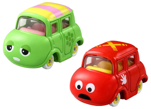 Load image into Gallery viewer, Takara Tomy Dream Tomica SP Gachapin &amp; Mukku Diecast model car set
