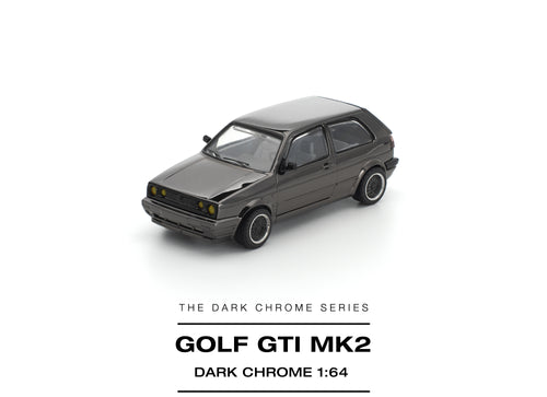Load image into Gallery viewer, (Pre-order) POPRACE 1/64 GOLF GTI MK2 DARK CHROME Diecast Model Car
