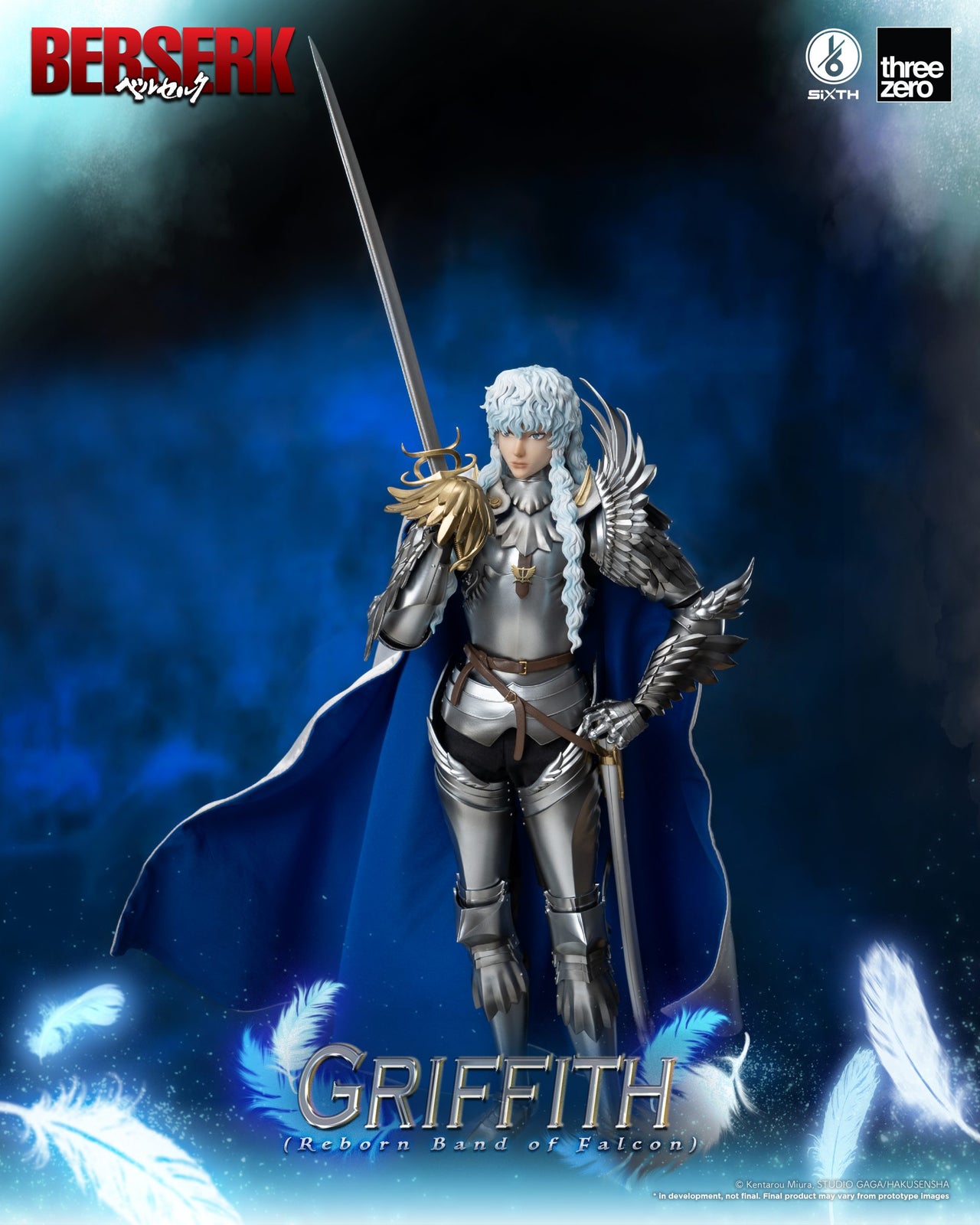 ThreeZero 1:6 BERSERK Griffith (Reborn Band of Falcon) Action Figure