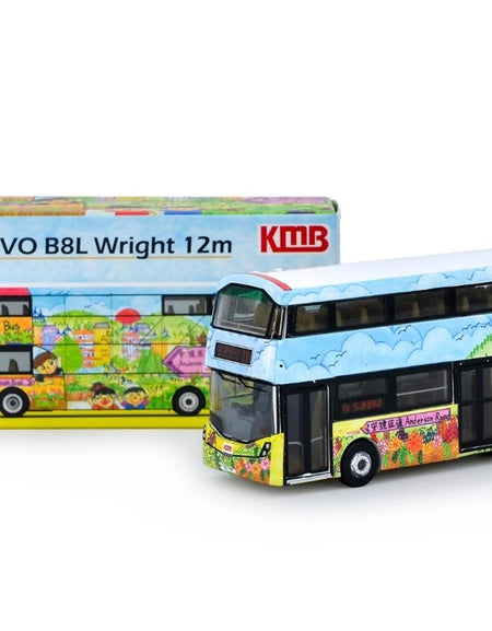 Tiny City Die-cast Model Car - KMB VOLVO B8L WRIGHT Go Green, Anderson (11X)