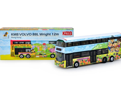 Load image into Gallery viewer, Tiny City Die-cast Model Car - KMB VOLVO B8L WRIGHT Go Green, Anderson (11X)
