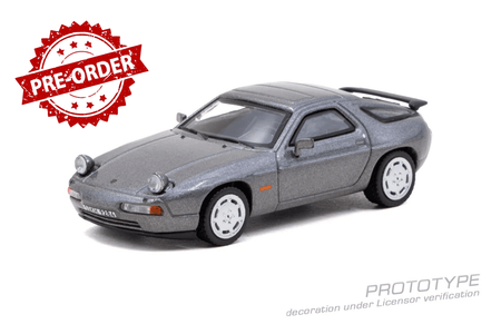 (Pre-order) Tarmac Works 1/64 Porsche 928 S4 Grey Metallic Diecast Model Car