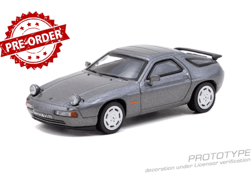 Load image into Gallery viewer, (Pre-order) Tarmac Works 1/64 Porsche 928 S4 Grey Metallic Diecast Model Car

