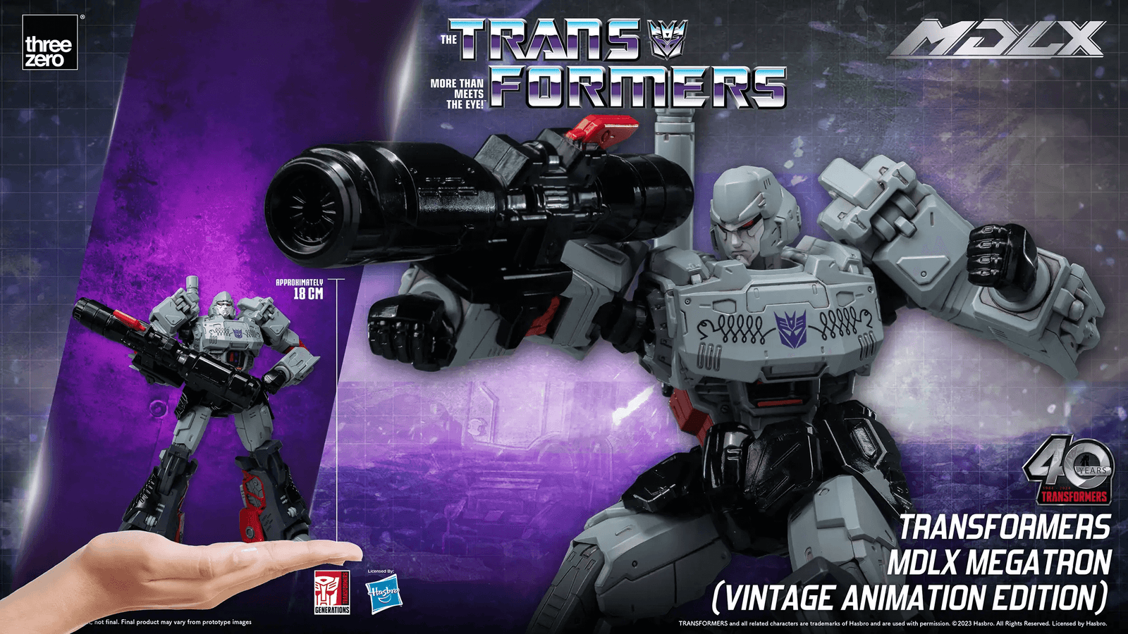 Threezero MDLX Transformers MDLX Megatron  (Vintage Animation Ed.)