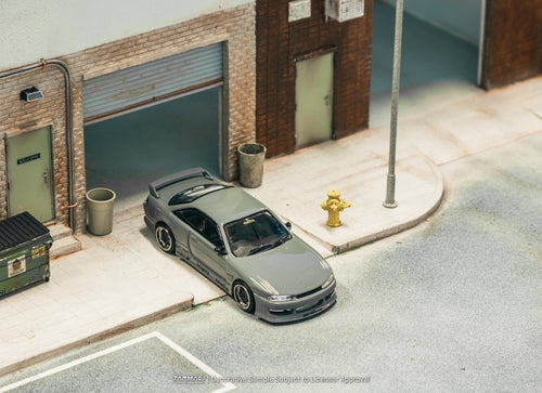 Load image into Gallery viewer, Tarmac Works 1/64 VERTEX Silvia (S 14) Grey Diecast Model Car
