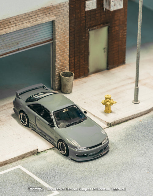Load image into Gallery viewer, Tarmac Works 1/64 VERTEX Silvia (S 14) Grey Diecast Model Car
