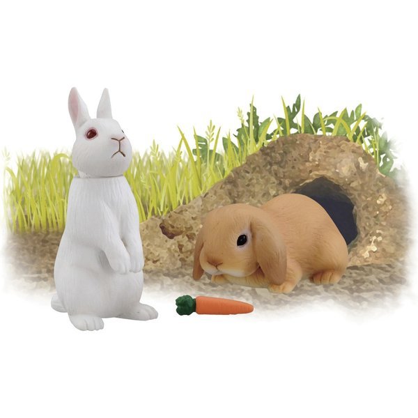 Takara Tomy ANIA Animal Advantage AS-34 Rabbit with Carrot Action figure Model