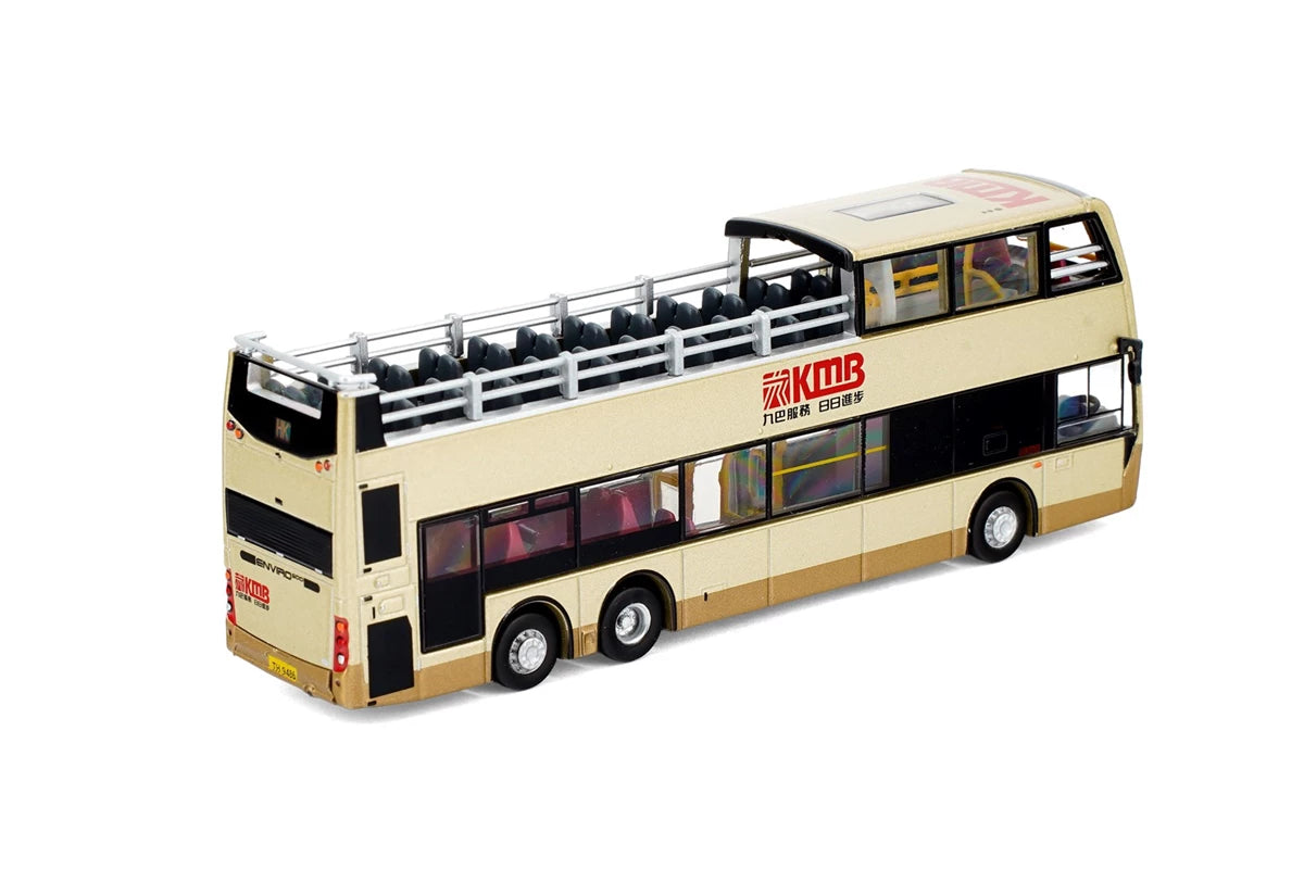 Tiny City Die-cast 1/110 - KMB ADL Enviro500 MMC 12M Open-top Bus (HK1)(Gold)