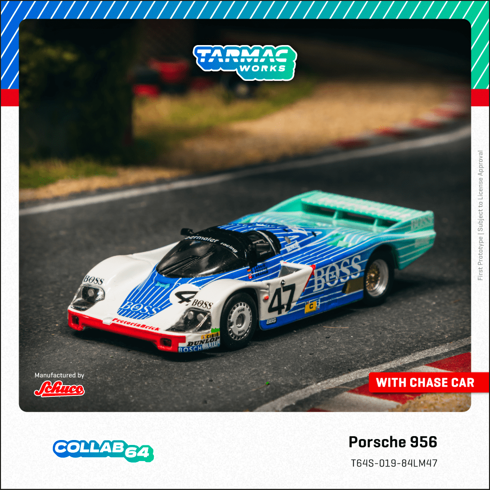 (Pre-order) Tarmac Works 1/64 Porsche 956  Le Mans 1984 #47 Diecast Model Car