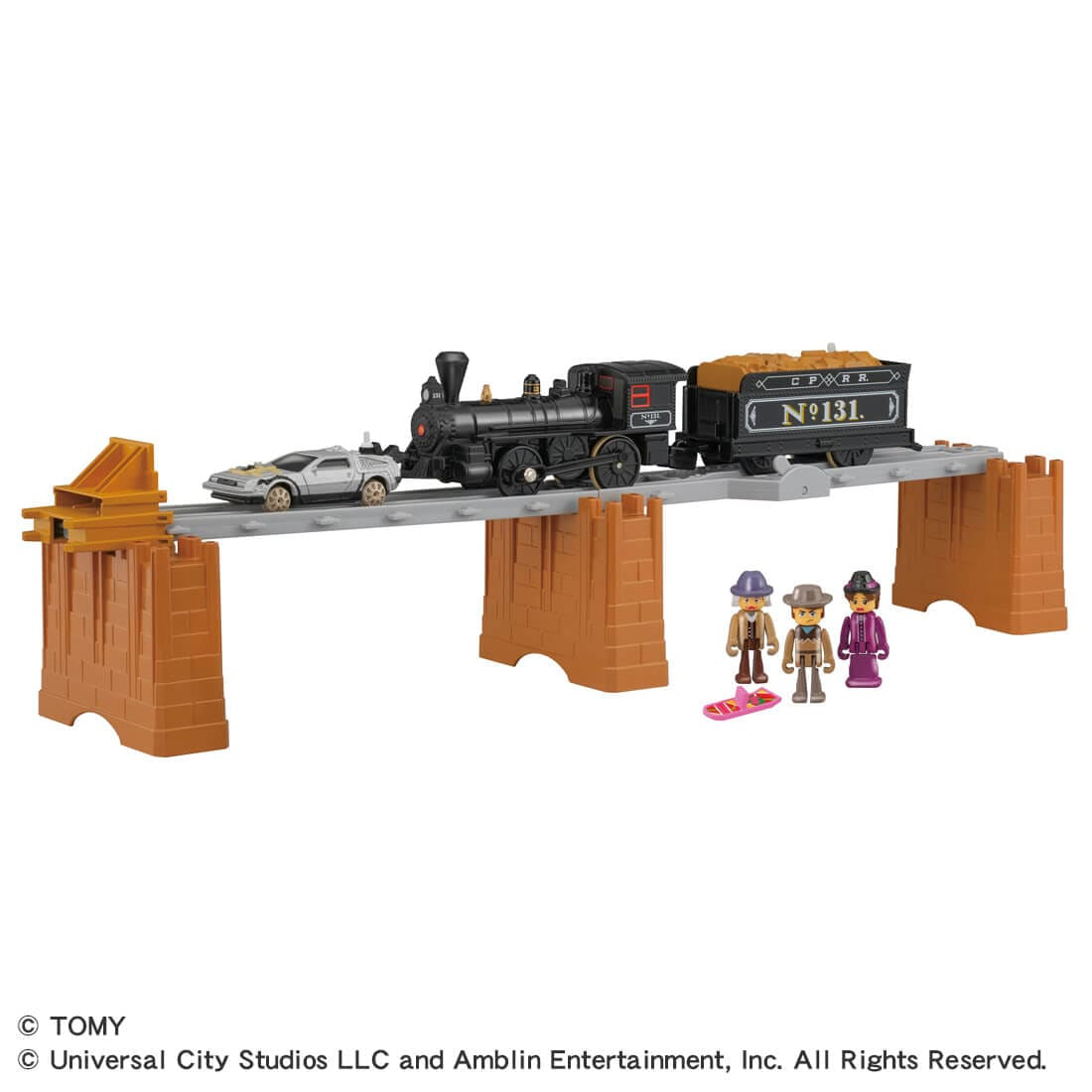 Takara Tomy Plarail Back to the Future Pt3 Steam Locomotive No.131 Time Machine