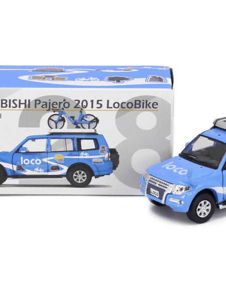 Tiny City 128 Die-cast Model Car - MITSUBISHI Pajero Loco Bike