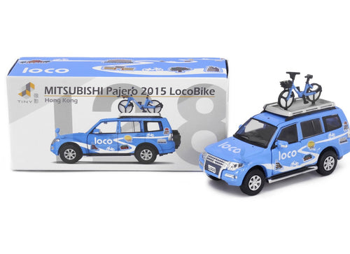 Load image into Gallery viewer, Tiny City 128 Die-cast Model Car - MITSUBISHI Pajero Loco Bike
