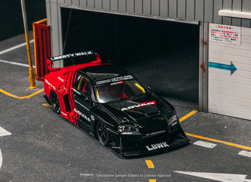 Load image into Gallery viewer, Tarmac Works 1/43 LB-ER34 Super Silhouette SKYLINE ADVAN Model Car
