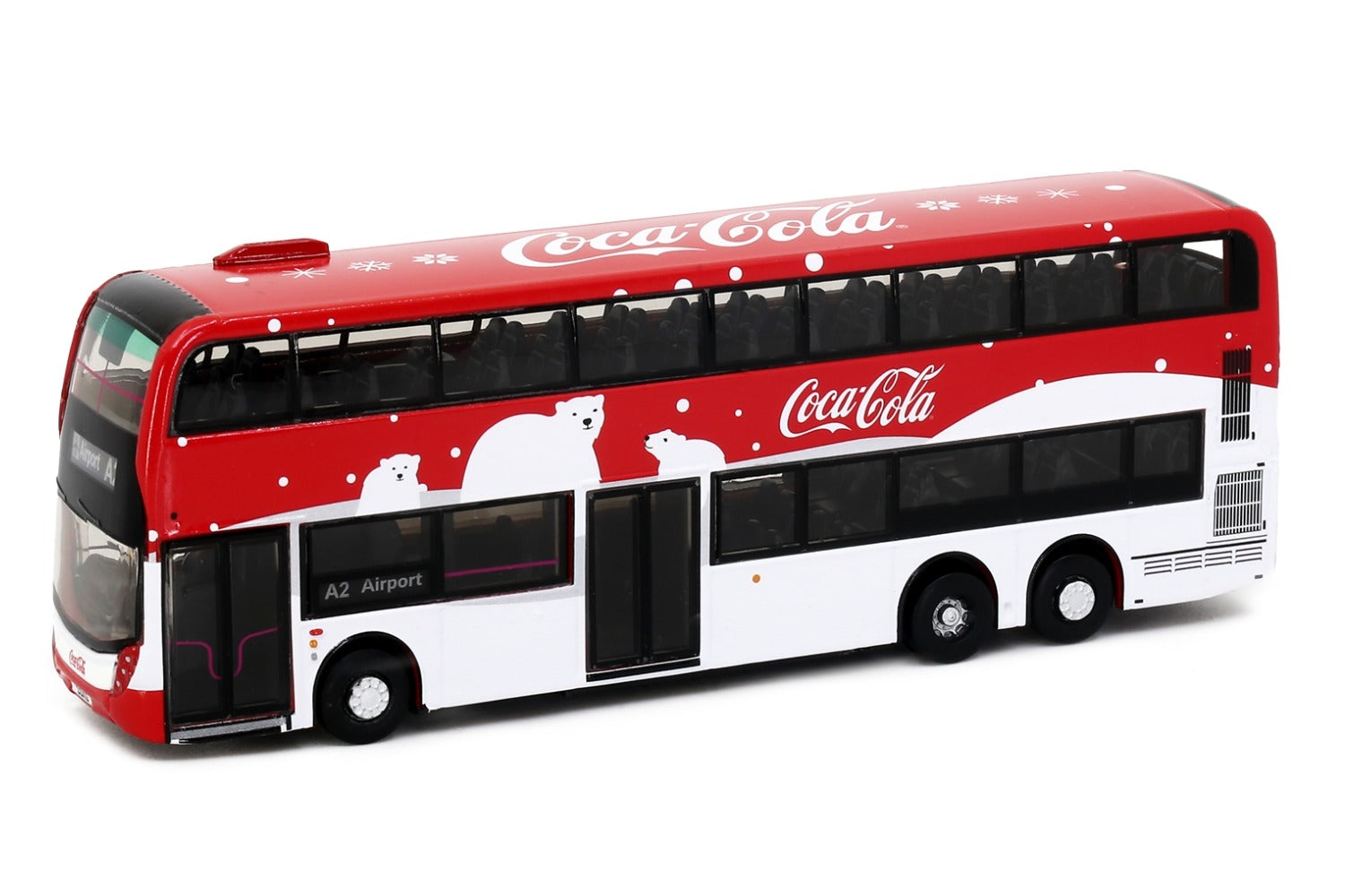 Tiny City 1:110 Diecast Model Car - E500 MMC FL 12.8M Coca-Cola (X' mas Bears)
