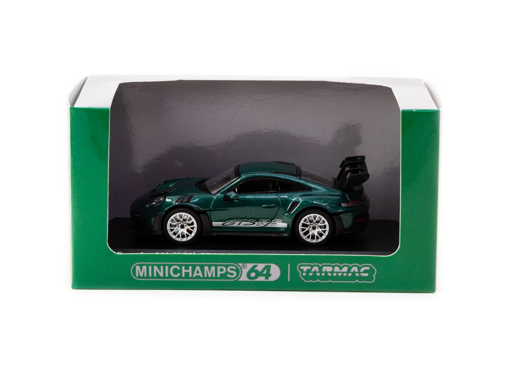 MINICHAMPS x Tarmac Works 1/64 Porsche 911 (992) GT3 RS Porsche Racing Green