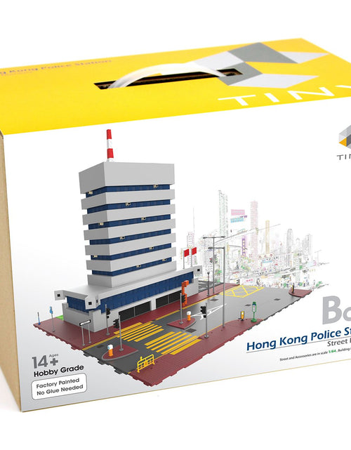 Load image into Gallery viewer, TINY Hong Kong City  1:64 Bd2 Police Station Building Set Street Diorama Model

