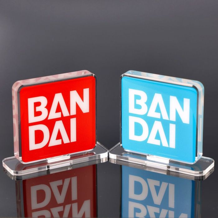 Bandai Spirits Official Acrylic Logo 6cm Display Ex Blue