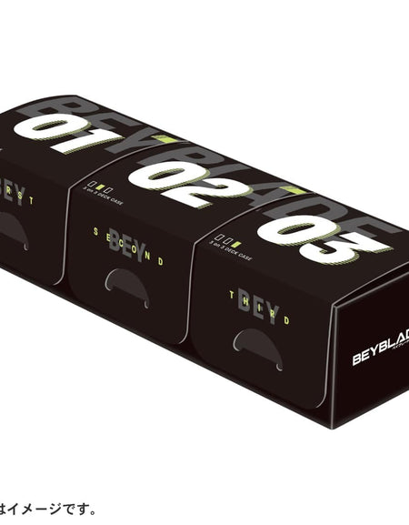 Takara Tomy BEYBLADE X Accessory BX-57 3on3 Deck Case Black Version (NO Booster)